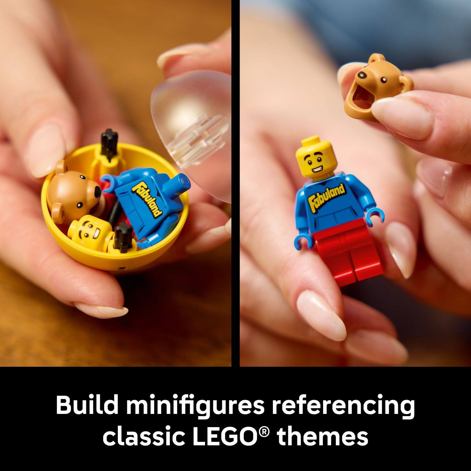 Build minifigures referencing classic LEGO® themes