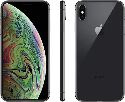 Front. Apple - iPhone XS A1920 (Fully Unlocked) 256GB Bundle withtooth Earbuds - Space Gray.