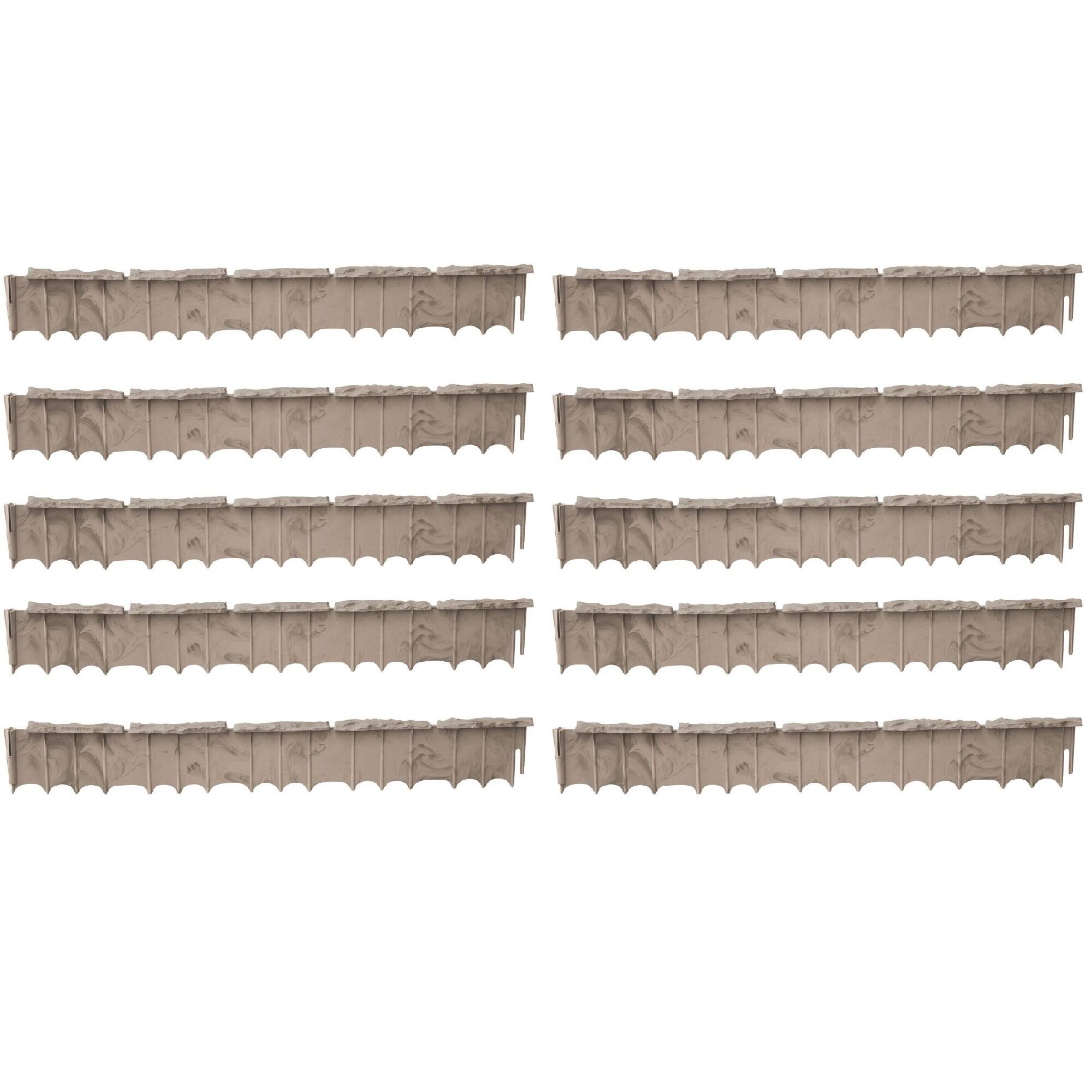 Front. Suncast - Suncast Quick Edge Resin Material 35 Inch Single Strip Lawn Edging (10 Pack).