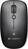 Logitech - M557 Bluetooth Mouse - Dark Gray-Front_Standard