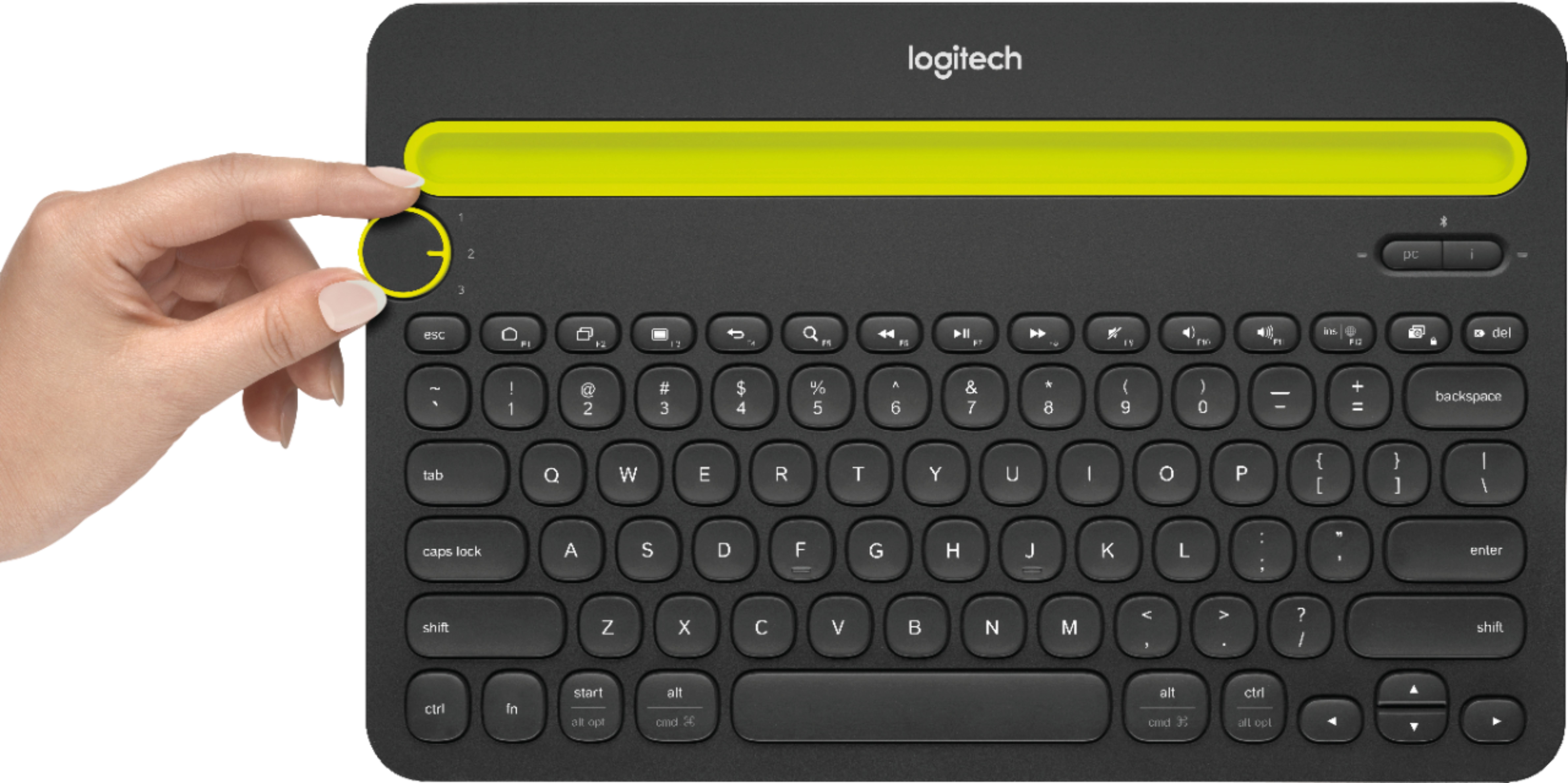 Logitech 920006342 K480 Wireless Multi-Device Keyboard Bluetooth Black 