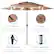 - UV Protection
Fabric shade made from quality polyester to diffuse sunlight
- Durable
Powder-coated steel withstands wear over time
- Built-In Crank
Pully-assisted crank opens and closes the umbrella
- Push-Button Tilt
Freely adjust the angle with a locking tilt joint