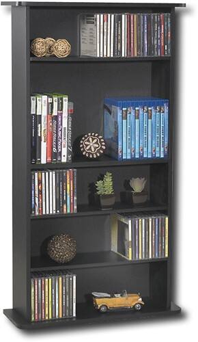 Angle Standard. Atlantic - Draw Bridge Multimedia Storage Cabinet - Black.