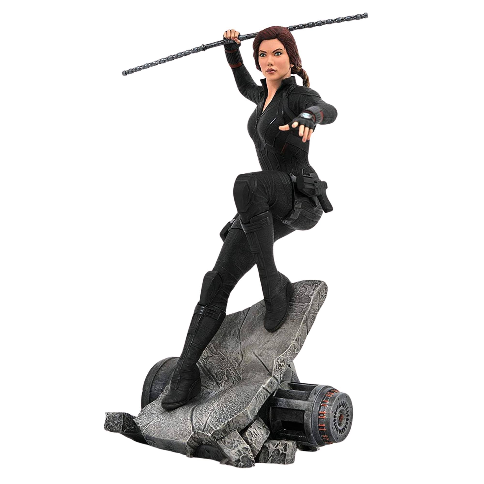 Alt View 1. Marvel - Marvel Premier Collection Endgame Black Widow 12 Inch Resin Statue - Black.