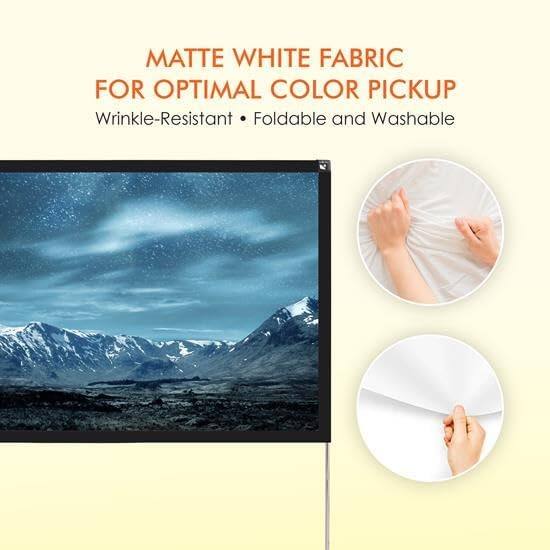 MATTE WHITE FABRIC FOR OPTIMAL COLOR PICKUP  
Wrinkle-Resistant • Foldable and Washable