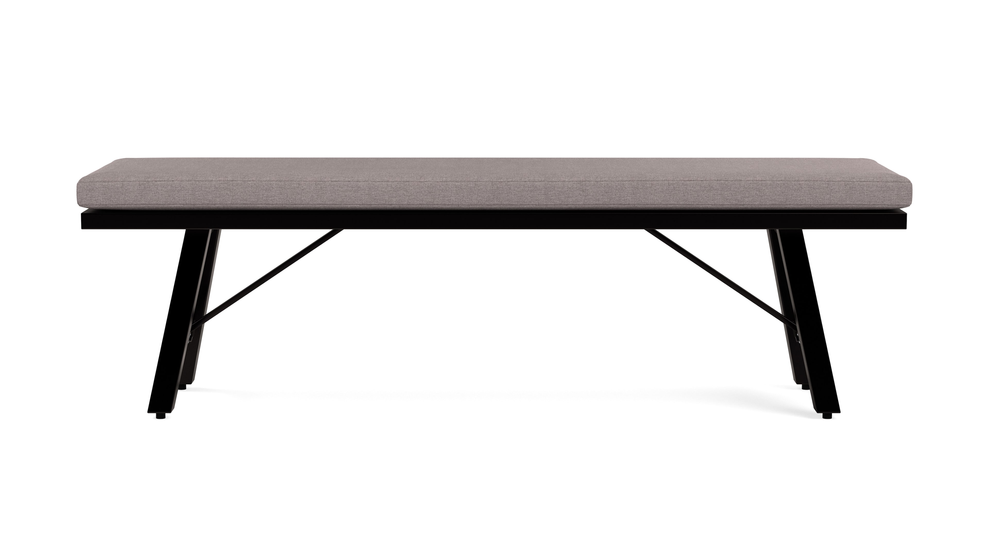 Yardbird® - Lily Dining Bench - Shale - Front_Zoom