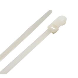 Steel Grip - 8 in. L White Cable Tie 20 pk