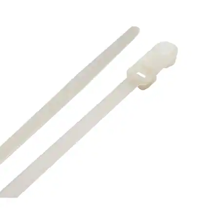 Front. Steel Grip - Steel Grip 8 in. L White Cable Tie 20 pk.