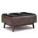 Alt View 11. Simpli Home - Owen Tray Top Small Coffee Table Storage Ottoman - Distressed Chestnut Brown.