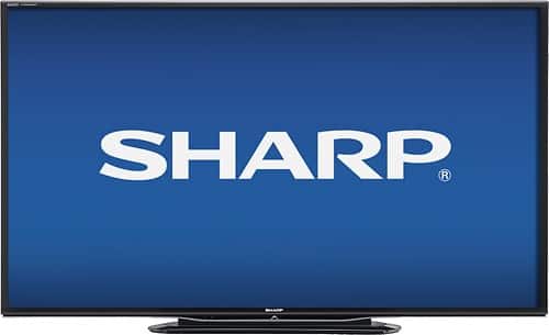 Front Standard. Sharp - AQUOS Quattron - 70" Class (69-1/2" Diag.) - LED - 1080p - 240Hz - Smart - HDTV.