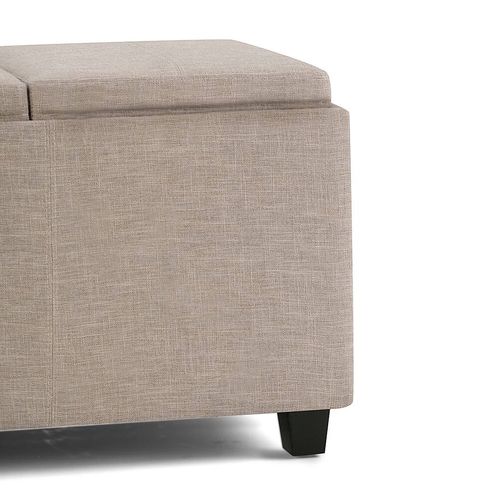 Alt View 16. Simpli Home - Avalon Rectangular Ottoman With Inner Storage - Natural.