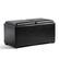 Front. Simpli Home - Avalon Rectangular Faux Leather 5 Piece Storage Ottoman - Midnight Black.