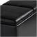 Alt View 13. Simpli Home - Avalon Rectangular Faux Leather 5 Piece Storage Ottoman - Midnight Black.