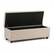 Alt View 11. Simpli Home - Hamilton Rectangular Polyester Bench Ottoman With Inner Storage - Natural.