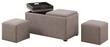 Simpli Home - Avalon Storage Ottoman Set (5-Piece) - Fawn Brown - Larger Front