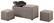 Front. Simpli Home - Avalon Storage Ottoman Set (5-Piece) - Fawn Brown.