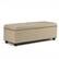 Front. Simpli Home - Hamilton Rectangular Bonded Leather Bench Ottoman With Inner Storage - Satin Cream.