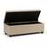 Alt View 11. Simpli Home - Hamilton Rectangular Bonded Leather Bench Ottoman With Inner Storage - Satin Cream.