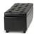 Alt View 14. Simpli Home - Hamilton Rectangular Bonded Leather Bench Ottoman With Inner Storage - Midnight Black.