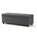 Angle. Simpli Home - Castleford Storage Ottoman - Slate Grey.