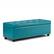 Front. Simpli Home - Hamilton Rectangular Bonded Leather Bench Ottoman With Inner Storage - Mediterranean Blue.