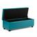 Alt View 11. Simpli Home - Hamilton Rectangular Bonded Leather Bench Ottoman With Inner Storage - Mediterranean Blue.