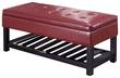Simpli Home - Cosmopolitan Storage Ottoman Bench - Radicchio Red - Larger Front