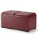 Angle. Simpli Home - Avalon 5 Piece Storage Ottoman - Radicchio Red.