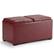 Front. Simpli Home - Avalon 5 Piece Storage Ottoman - Radicchio Red.