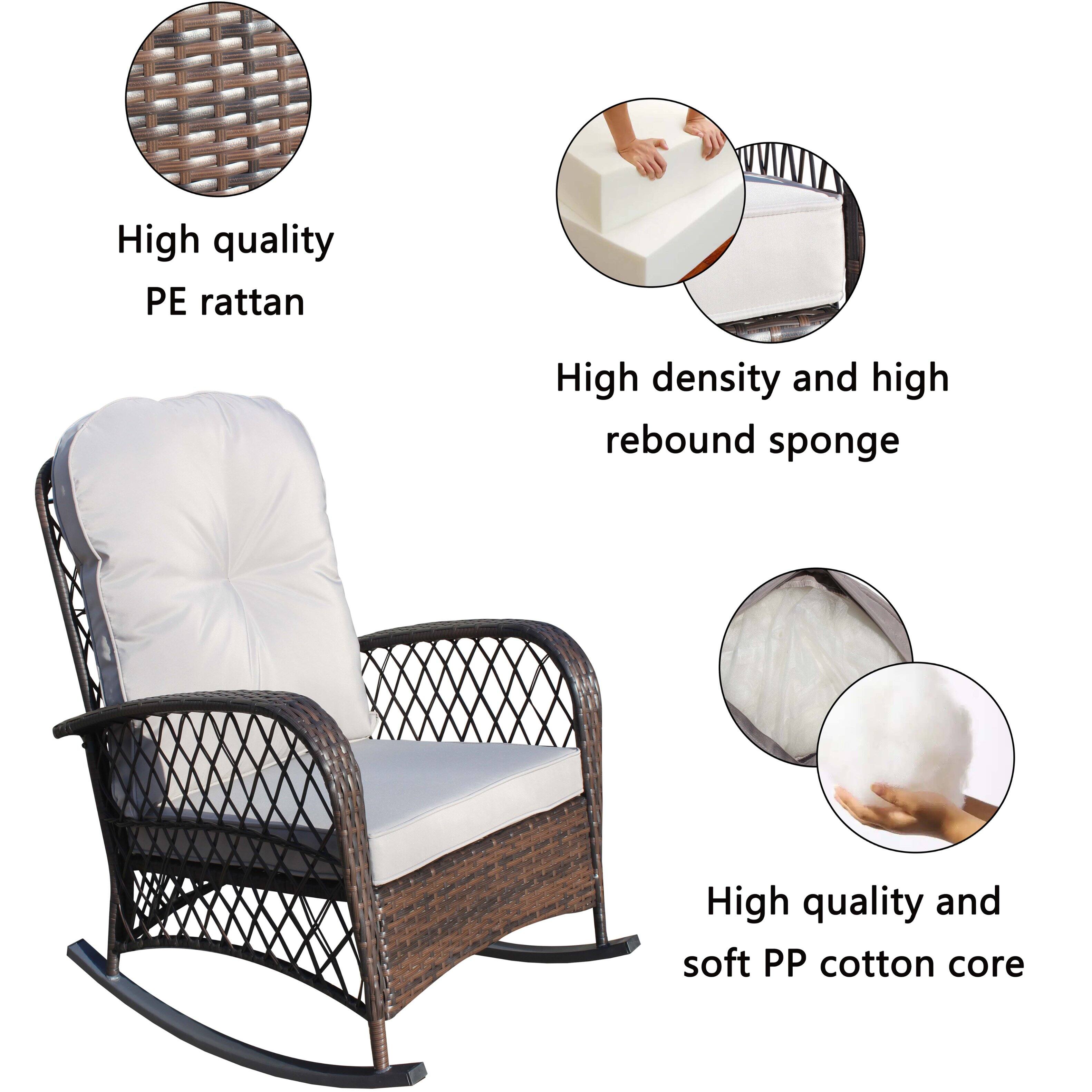 High quality PE rattan

High density and high rebound sponge

High quality and soft PP cotton core
