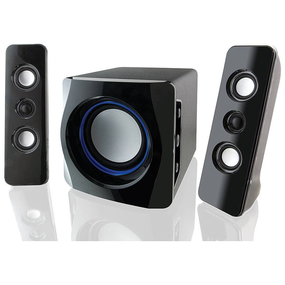 Left. iLive - iLive Speaker System with Bluetooth - Black.