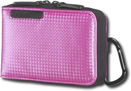 Left Standard. Sony - Soft Carrying Case for Sony Cyber-shot Digital Cameras - Black.