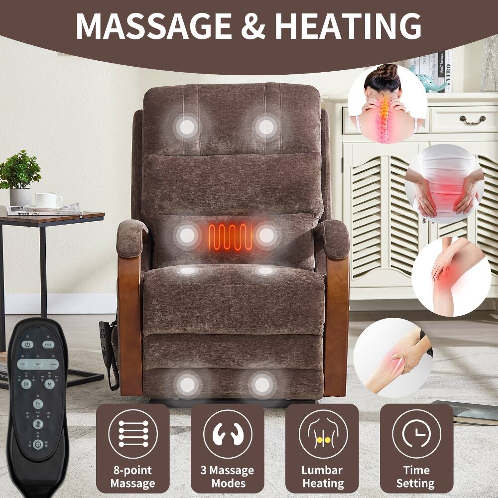 MASSAGE & HEATING

HOWES
BACK

I
ARE
-
is 1

H
S

-
10
W

8-point Massage
3 Massage Modes
Lumbar Heating
Time Setting