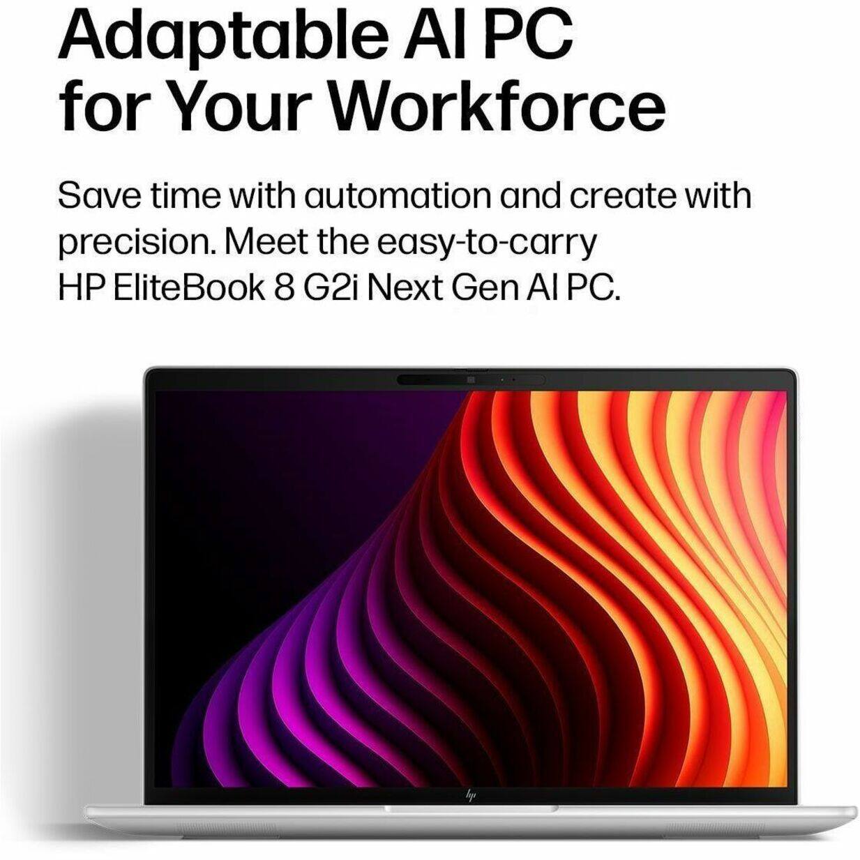 Adaptable AI PC for Your Workforce

Save time with automation and create with precision. Meet the easy-to-carry HP EliteBook 8 G2i Next Gen AI PC.
