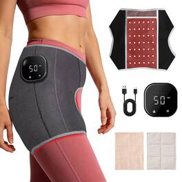 Morfone - 660nm Wireless Red Light Therapy Belt. Features timer settings and three adjustable intensity levels - Gray
