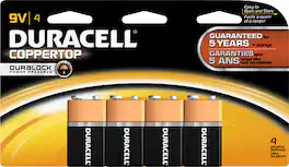 Duracell - 9V Alkaline Batteries (4-Pack)