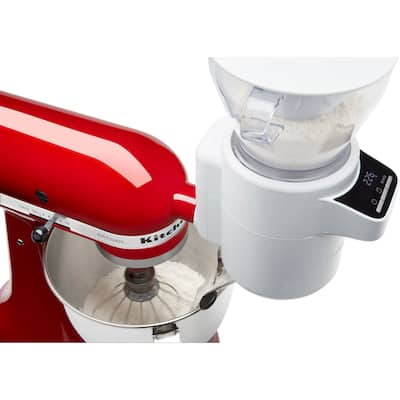 Sifter + Scale Attachment for KitchenAid Stand Mixers White Sifter + Scale Attachment for KitchenAid Stand Mixers White
