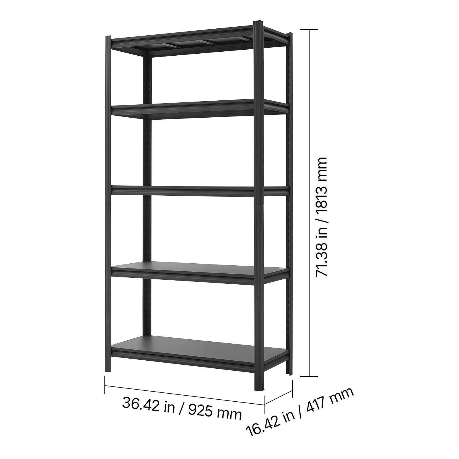 71.38 in / 1813 mm  
36.42 in / 925 mm  
16.42 in / 417 mm