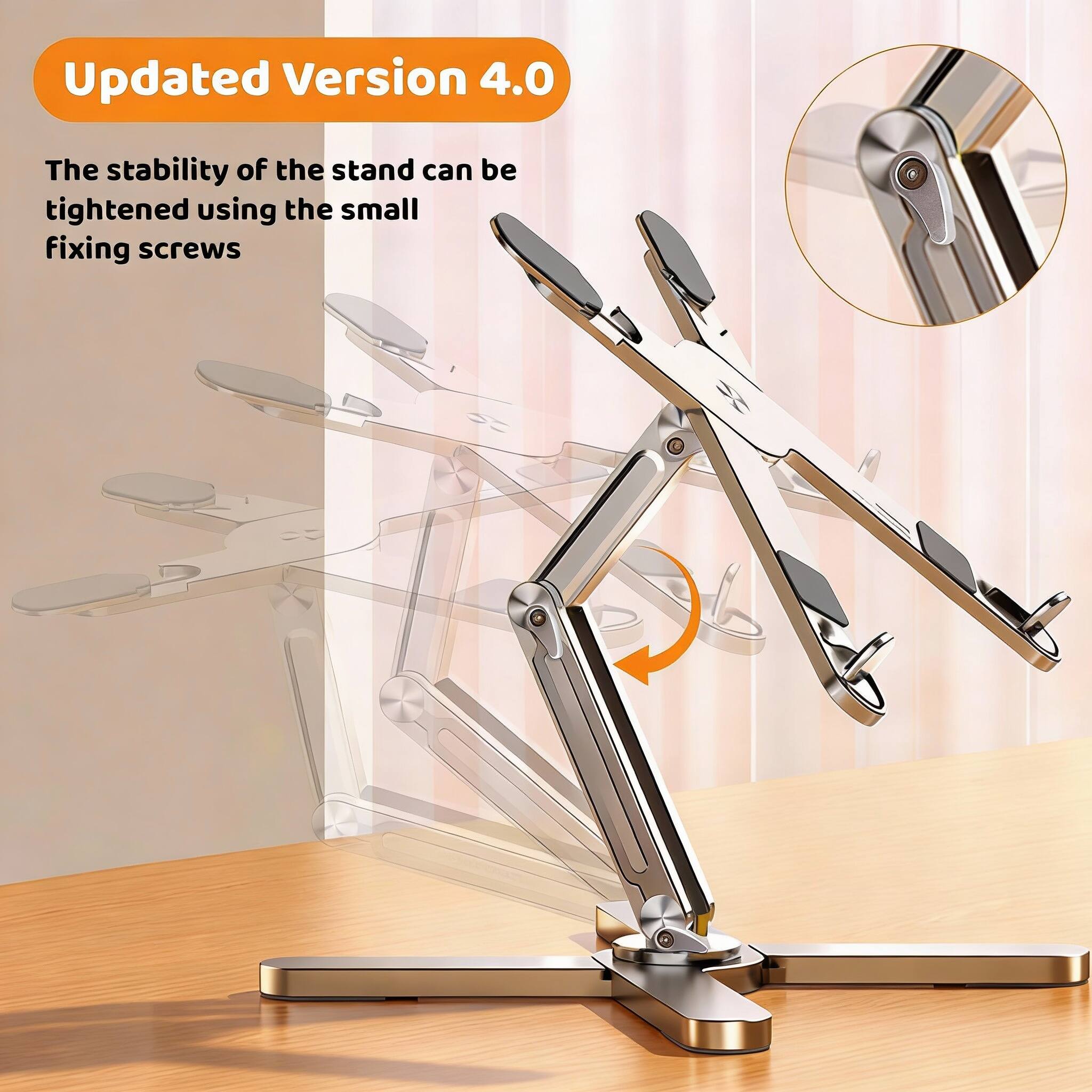 Updated Version 4.0

The stability of the stand can be tightened using the small fixing screws