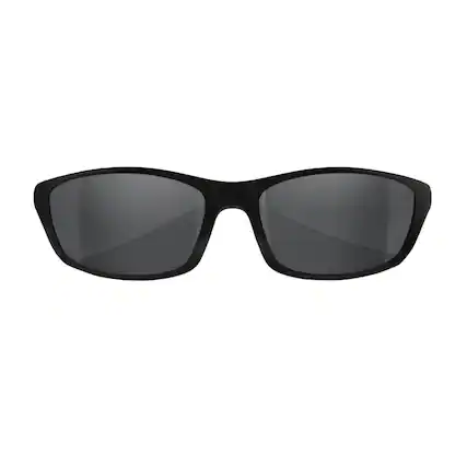 Front. Wiley X - Wiley X Active Lifestyle P-17 Sunglasses (Smoke Gray Lens and Matte Black Frame) - Gray.