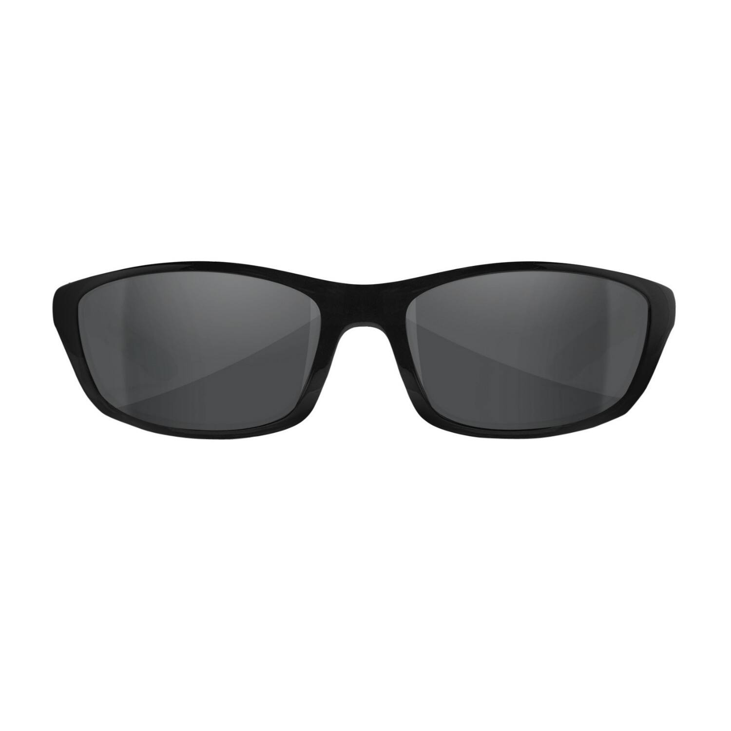 Front. Wiley X - Wiley X Active Lifestyle P-17 Sunglasses (Smoke Gray Lens and Matte Black Frame) - Gray.
