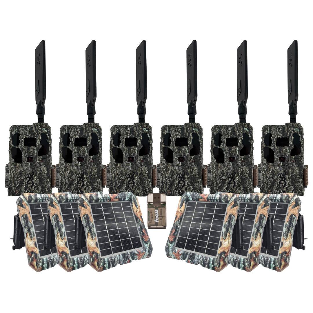 Front. Browning - Browning Trail Camera Defender Wireless Pro Scout Max and Solar Power (6-Pack).