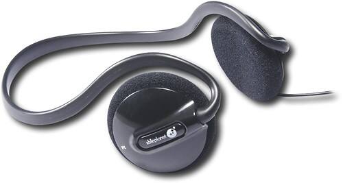 Angle Standard. Able Planet - Clear Harmony Stereo Headphones - Black.