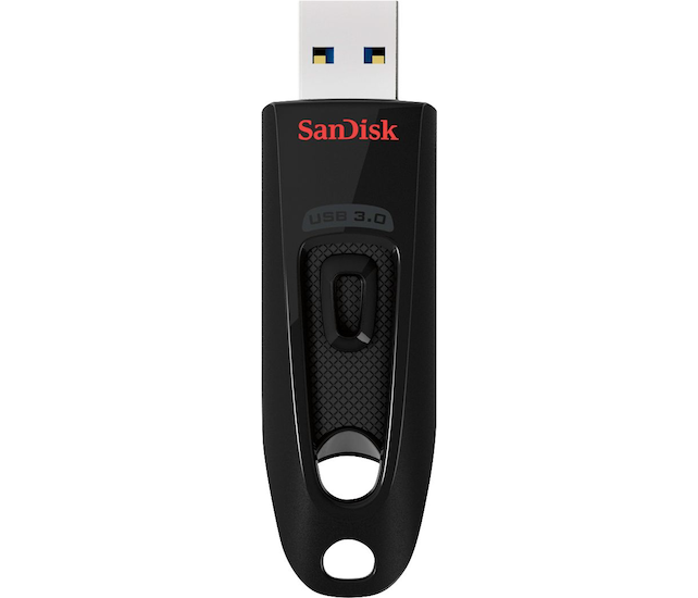 SanDisk - Ultra 256GB USB 3.0 Type A Flash Drive - Black - Front Zoom