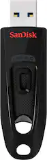 Front. SanDisk - Ultra 256GB USB 3.0 Flash Drive - Black.
