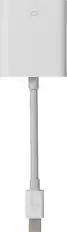 Front. Apple - Mini DisplayPort to VGA Adapter - White.