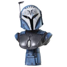 Star Wars - Legends In 3D 10 Inch Bo-Katan Kryze 1/2 Scale Resin Bust - Blue