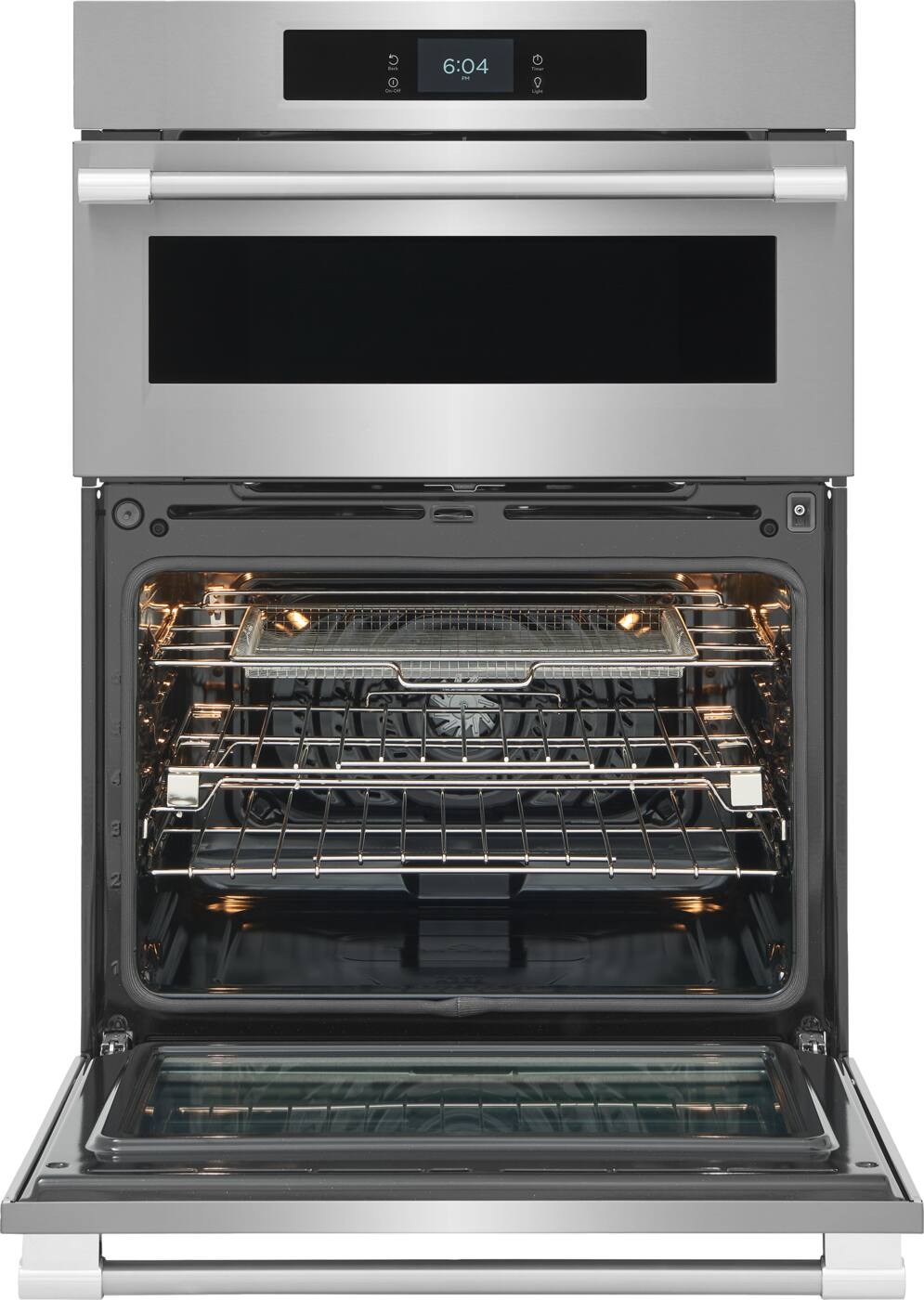 Alt View 14. Frigidaire - 30" Microwave Combination Wall Oven with Stone-Baked Pizza Mode - Stainless Steel.