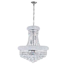 CWI Lighting - Empire 8 Light Down Chandelier With Finish - Chrome
