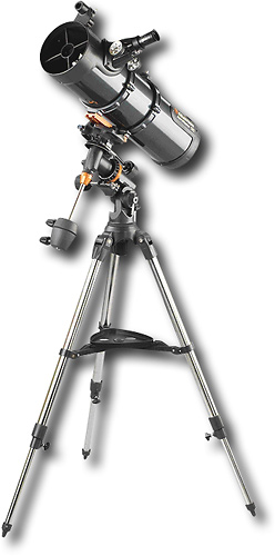 Amazon.com : Celestron - AstroMaster 130EQ Newtonian Telescope - Reflector  Telescope for Beginners - Fully-Coated Glass Optics - Adjustable-Height  Tripod - Bonus Astronomy Software Package : Reflecting Telescopes : Camera  & Photo